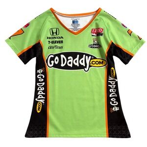 Main Gate Danica Patrick #7 GoDaddy Racing Jersey Green Womens Small  IndyCar